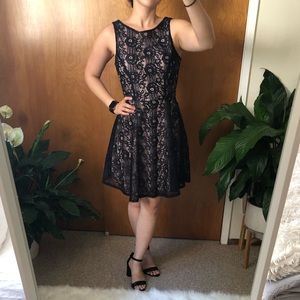 NEW Elegant Navy Lace Dress